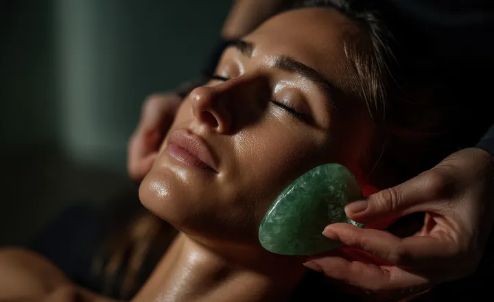 Matcha Time, Gua Sha visage